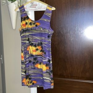 Swim Tank Dress Cover Up Size Large